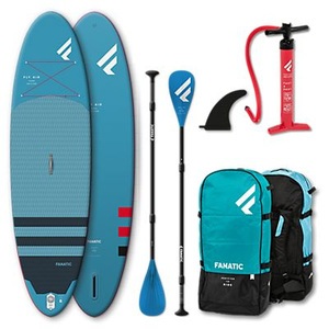 Fanatic, Fly Air 10.4 Stand Up Paddle (SUP) 2020, Indiana SUP Battery Pump HT-782 Pumpe schwarz/orange 2021 SUP Zubehör