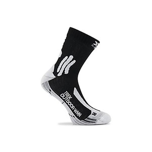 X-Socks, Trek Outdoor 41-42 Damen Wandersocken, X-Socks Chaussettes Trek Outdoor Lady - Trekkingsocken - Damen Opal Black / Arctic White 41 - 42