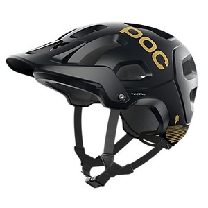 Poc, POC Tectal Fabio Ed. Helm schwarz 2022 M | 55-58cm MTB Helme, Poc Tectal Fabio Ed. - MTB-Helm Uranium Black Matt / Gold 55-58 cm
