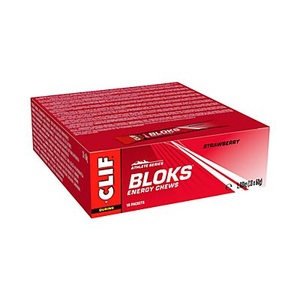 CLIF Bar, Strawberry 18 x 60 g Shot Bloks, Shot Bloks - 18x60g - Strawberry