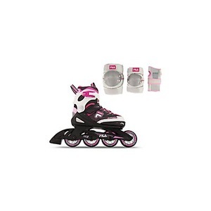 FILA, Combo Mädchen Inlineskates + Schoner Set, 