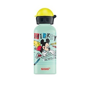 SIGG, Alu KBT Mickey School 0,4 Liter, Trinkflasche, Disney 400 ml Kinder Trinkflasche