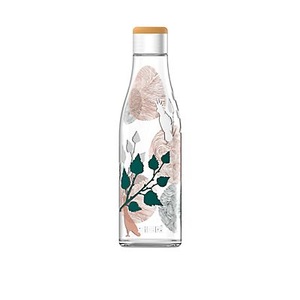 SIGG, Metis Sumatra Glas 600 ml Trinkflasche, Trinkflasche Metis Sumatra Sumatra Birds 0.6 L