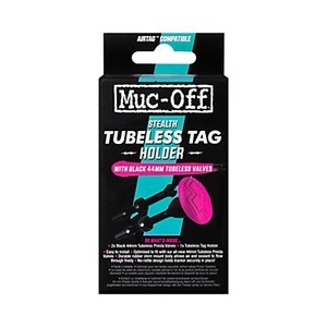 MUC-OFF, Tubeless Tag Halter + 44 mm Ventil Set, 