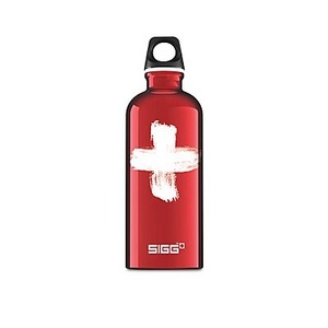 SIGG, SIGG Alu-Trinkflasche SWISS RED 0,6l in rot, Swiss Culture 600 ml Trinkflasche