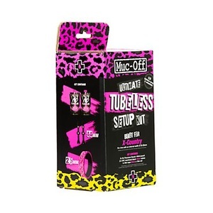 MUC-OFF, Muc-Off Ultimate Tubeless Setup Kit XC/Gravel 2020 Tubeless Ventile, Muc-Off Ultimate Tubless Kit XC/Gravel 44 mm