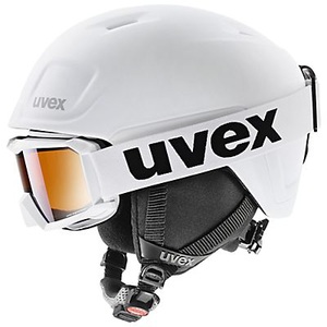 Uvex, Heyya Pro Kinder Skihelm + Brille, 