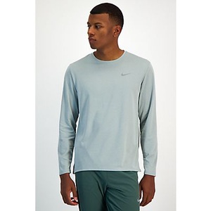 NIKE, Nike Dri-Fit Miler UV Laufshirt Herren - Dunkelgrau, Nike Dri-Fit Miler Dri-Fit Miler UV Laufshirt Herren - Dunkelgrau