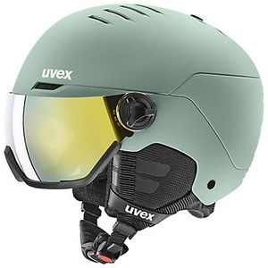 Uvex, wanted visor Skihelm, Uvex Wanted Visor Skihelm - oxid green matt (Grösse: 54-58)