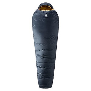 Deuter, Deuter Astro 500 Schlafsack (Schwarz), Deuter Astro 500 - Schlafsack Ink / Curry Regular - linke Öffnung