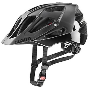 Uvex, Uvex quatro cc Fahrradhelm, Uvex Quatro CC Velohelm - All Black Mat (Grösse: 52-57)