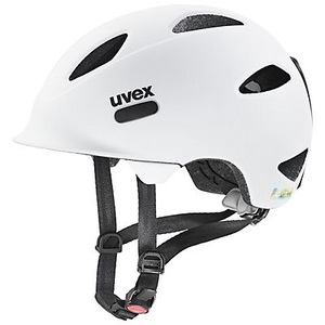 Uvex, UVEX Oyo Helm Kinder weiß 2022 46-50cm Kinderhelme, Uvex Velohelm Kinder Oyo - White Black Mat (Grösse: 46-50)
