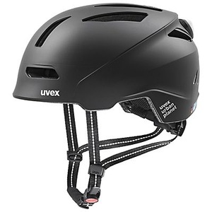 Uvex, Uvex Urban Planet LED Velohelm - Black Mat, Uvex urban planet LED Velohelm schwarz