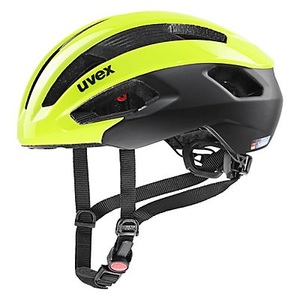Uvex, UVEX Rise CC Helm gelb/schwarz 2022 52-56cm Rennvelohelme, Uvex Rise CC Velohelm - neon yellow - black matt (Grösse: 52-56)
