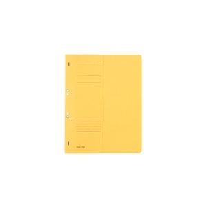 Leitz, Leitz Ösenhefter 3740 DIN A4 Gelb Manilakarton A4 mit kaufmännischer Heftung 23,5 x 30,5 cm, Leitz Ösenhefter DIN A4 Gelb Manila 250 g/m²250 g/m²