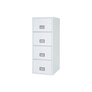 Phoenix, Phoenix World Class Vertical Fire File Feuersicherer Hängeregistraturschrank 49 L FS2254K Schlüsel Weiß 525 x 675 x 1.405 mm, Phoenix World Class Vertical Fire File Feuersicherer Hängeregistraturschrank 49 L FS2254K Schlüsel Weiß 525 x 675 x 1.405 mm