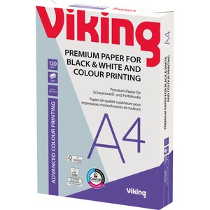 Viking, Viking DIN A4 Druckerpapier 120 g/m² Glatt Weiß 250 Blatt, Viking DIN A4 Druckerpapier 120 g/m² Glatt Weiß 250 Blatt