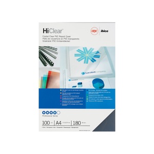 undefined, GBC HiClear Abdeckfolie A4 PVC 180 Micron, klar (100), GBC Folie PVC 0,18mm A4 CE011880E Hiclear 100 Stück
