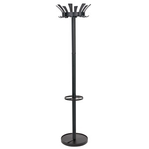 ALBA, Alba Garderobenständer 8 Haken Schwarz, Alba Garderobenständer 8 Haken Schwarz