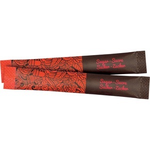 Markenlos, Rot, Braun Zuckersticks 60117256 1000 Stück à 4 g, Weiße Zuckersticks 60117256 1000 Stück à 4 g