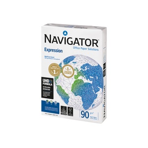 Navigator, Navigator Expression Kopier-/ Druckerpapier DIN A3 90 g/m² Weiss 500 Blatt, Navigator DIN A3 Druckerpapier 90 g/m² Glatt Weiß 500 Blatt