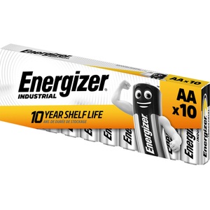 Energizer, Industrial Mignon (AA) Alkaline Batterien - 10 Stück, Energizer Batterie Industrial Alkaline AA LR06, 1 Paket à 10 Stück