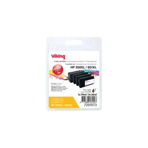 Office Depot, Kompatible Office Depot HP 950XL, 951XL Tintenpatrone C2P43AE Schwarz, Cyan, Magenta, Gelb 4 Stück, Office Depot 950XL / 951XL Kompatibel HP Tintenpatrone C2P43AE Schwarz, Cyan, Magenta, Gelb Multipack 4 Stück