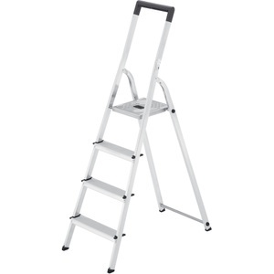 Hailo, Hailo Stufenleiter L40 Easyclix Silber 4 Stufen 46 x 115 x 159 cm, Hailo Stufenleiter L40 Easyclix Silber 4 Stufen 46 x 115 x 159 cm