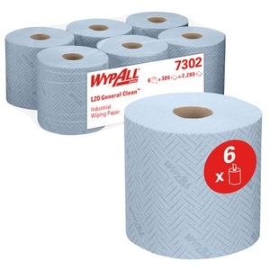 Wypall, WYPALL Wischtuchrolle L20 2-lagig 6 Rollen à 336 Blatt, WYPALL Wischtücher L20 2-lagig 6 Rollen à 380 Blatt