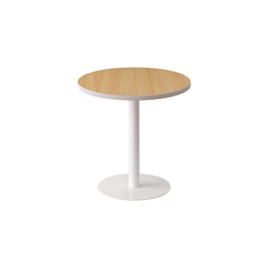 undefined, Lounge-Tisch rund, Ø 600 mm Buche-Dekor, Paperflow Beistelltisch easyDesk Buche, Weiss 600 x 600 x 600 mm