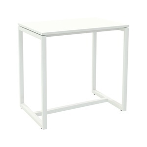 Paperflow, Paperflow rechteckiger Stehtisch mit weisser Melaminplatte und weissem Gestell easyDesk 1140 x 750 x 1100mm, Paperflow rechteckiger Stehtisch mit weisser Melaminplatte und weissem Gestell easyDesk 1140 x 750 x 1100mm