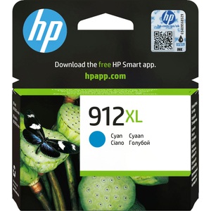 HP Supplies, HP 912 XL Tinte cyan, HP 912XL Original Tintenpatrone 3YL81AE Cyan