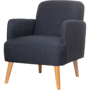 undefined, Sessel BROOKS Füße aus Massivholz hellgrau, Sessel BROOKS, Füße aus Massivholz, hellgrau