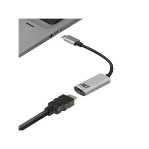 ACT, Act AC7010 1 x USB C Stecker auf 1 x HDMI Weiblich Adapter 0,15 m Grau, Act AC7010 1 x USB C Stecker auf 1 x HDMI Weiblich Adapter 0,15 m Grau