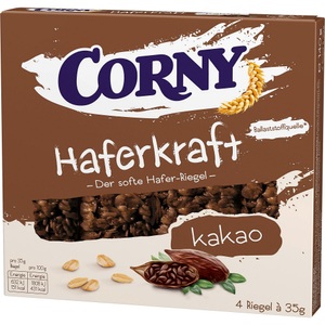 Corny, Corny Schokoladenriegel Haferkraft 4 Stück à 35 g, Corny Haferkraft Kakao