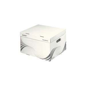 Leitz, Leitz easyboxx Aufbewahrungsbox mit Klappdeckel Weiss Karton 43,3 x 36,4 x 26,3 cm 15 Stück, Leitz easyboxx Aufbewahrungsbox 6137 Mit Klappdeckel Größe L Weiß Karton 43,3 x 36,4 x 26,3 cm 15 Stück
