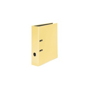 Falken, Falken PastellColour Ordner 80 mm Glänzend Karton 2 Ringe DIN A4 Gelb, Falken PastellColour Ordner DIN A4 80 mm Gelb 2 Ringe Pappkarton Glänzend