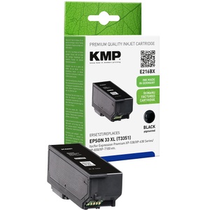 KMP, KMP E216BX Tintenpatrone schwarz kompatibel mit Epson T 3351 XL, 