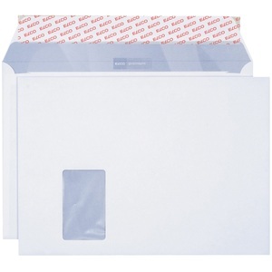 Elco, Elco Briefumschlag Premium Weiss C5 250 Stück, Elco Premium Briefumschläge Mit Fenster C4 324 (B) x 229 (H) mm Abziehstreifen Weiss 100 g/m² 250 Stück