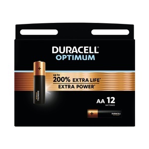 Duracell, Duracell Batterien Optimum AA 12 Stück, Duracell Batterien Optimum AA 12 Stück