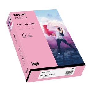 tecno, Tecno Pink A4 160 gsm 55 Papier 250 Stück, tecno DIN A4 Papier Pink 160 g/m² 250 Blatt