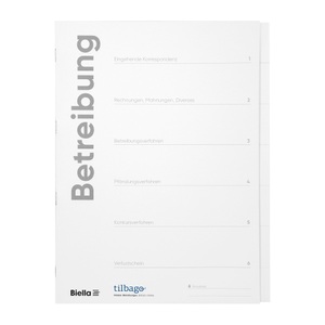 undefined, Biella - 5er-Set Betreibungsmappen A4 6lg Karton D, weiss, Biella Betreibungsmappe, A4, DE, weiss, 6-teilig, Karton, 3310206.9