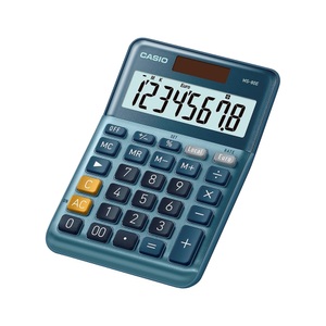 Casio, Casio MS-80E Tischrechner Blau Display (Stellen): 8 solarbetrieben (L x B) 101 mm x 149 mm, CASIO Tischrechner MS-80E