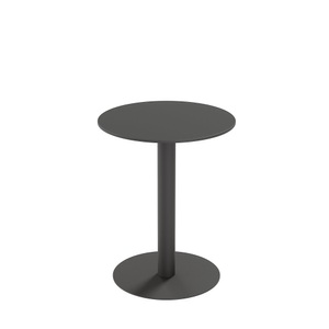 Paperflow, Paperflow runder Kantinentisch Mezzo Schwarz 600 x 750 mm, Paperflow Outdoor-Tisch Cross, rund, Tellerfuss, Ø 600 x H 750 mm, schwarz/mattschwarz