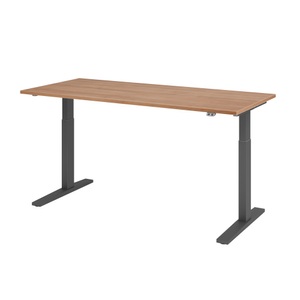 Hammerbacher, Hammerbacher Sitz-Stehschreibtisch Elect 1800 mm x 800 mm Walnuss VXMKA19/N/G, Hammerbacher Steh-Sitz-Schreibtisch VXMKA19/N/G Walnuss 1800 mm x 800 mm