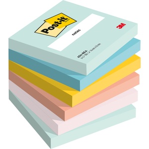 POST-IT, Post-it Haftnotizen Dreamy Collection 76 x 76 mm Farbig Assortiert 6 Blöcke à 100 Blatt, POST-IT Dream 76x76mm 654-6-BEA 6-farbig ass./6x100 Blatt