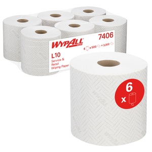Wypall, WYPALL Wischtücher 7406 Zentralentnahme Weiss, WYPALL Wischtücher 7406 Zentralentnahme Weiss