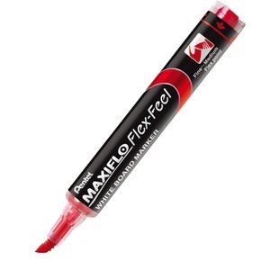 Pentel, Pentel Whiteboard-Marker Bullet Rot, PENTEL Whiteboard Marker MAXIFLO 4mm MWL5SBF-BX rot, Flex Feel