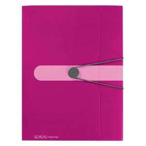 Herlitz, Gummizugmappe, Organizer, Herlitz Gummizugmappe PP A4, Opak Beere