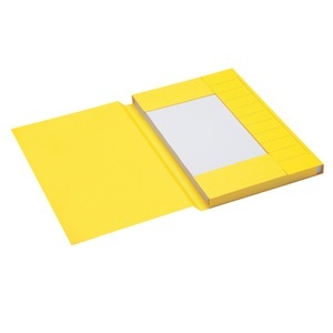 Jalema, Jalema Aktenmappe 3 Laschen Secolor Kanzleipapier Gelb Karton, Djois Secolor Aktenmappe 3 Laschen Kanzleipapier Gelb Karton
